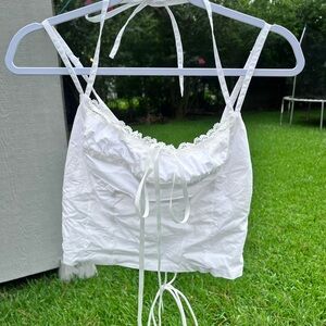 White Edikted Salome Top